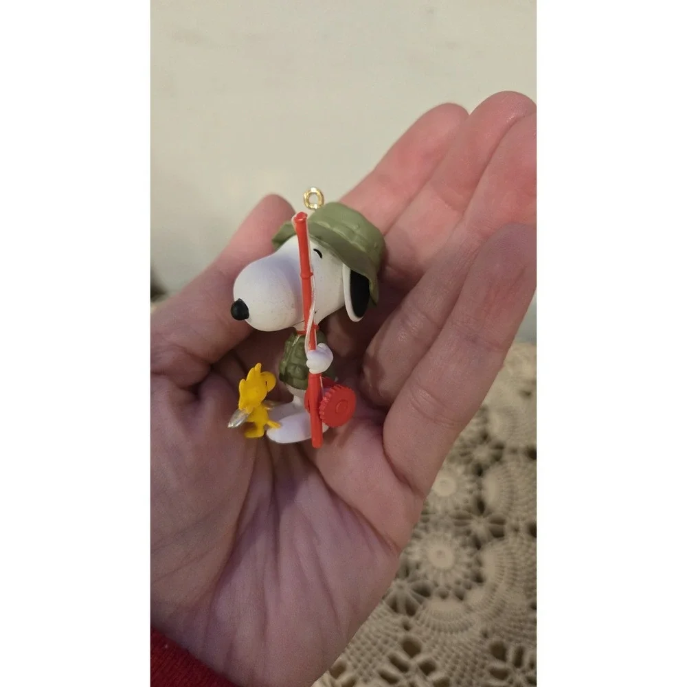 Lot of 3 Snoopy Woodstock Hallmark Keepsake Ornaments 1w/Box 2005 Peanuts EUC